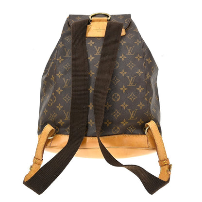Louis Vuitton Vintage Montsouris Monogram Canvas, Brown, Canvas, Backpack