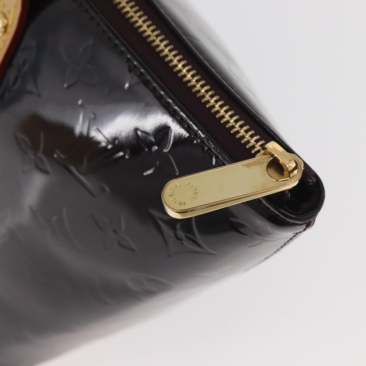 Louis Vuitton Bellevue Monogram Vernis, Black, Patent Leather, Tote Bag