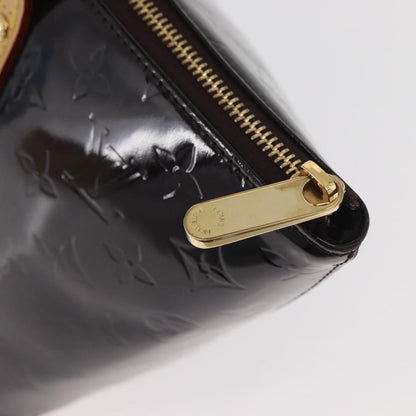Louis Vuitton Bellevue Monogram Vernis, Black, Patent Leather, Tote Bag