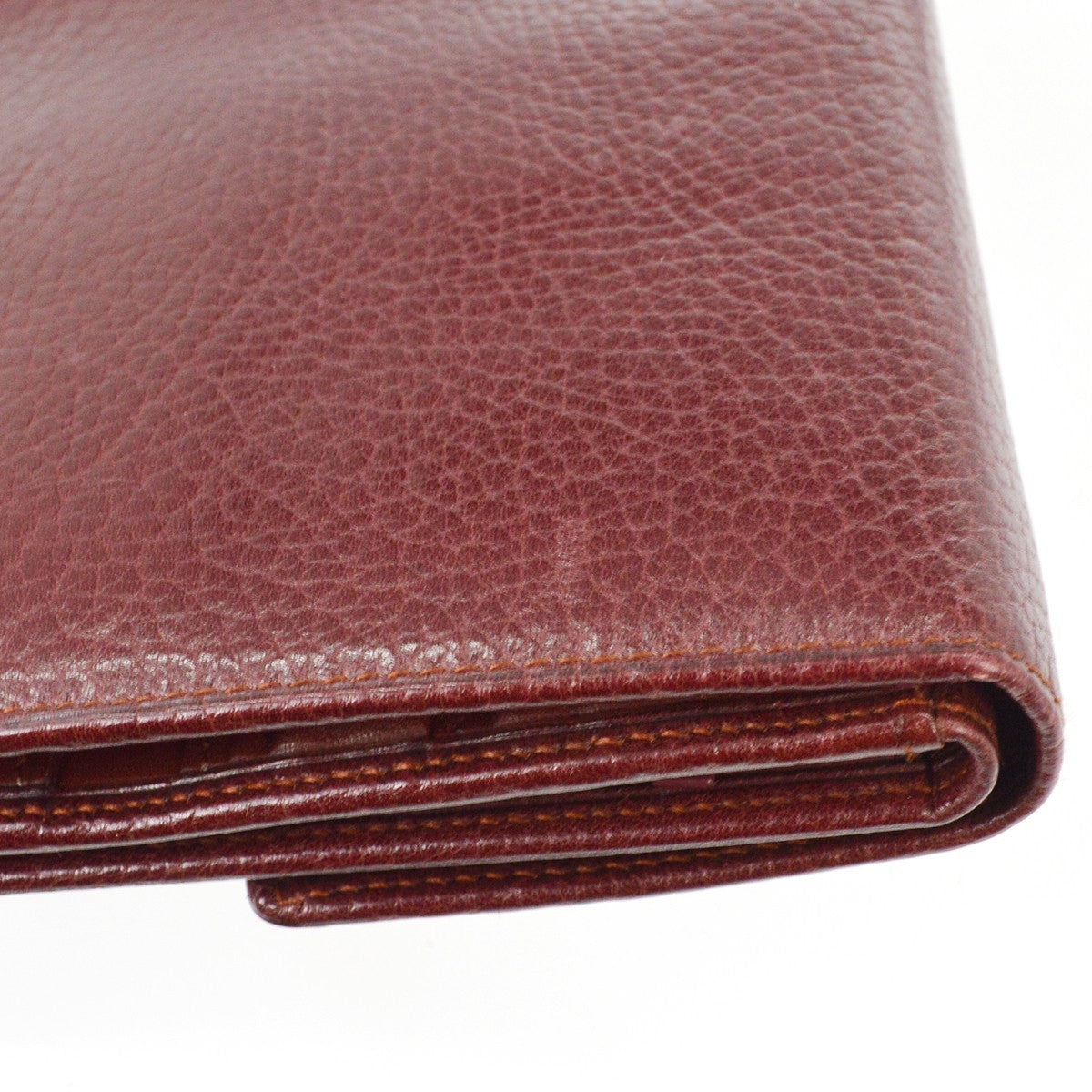 Cartier Must De Cartier Leather, Burgundy, Leather, Clutch