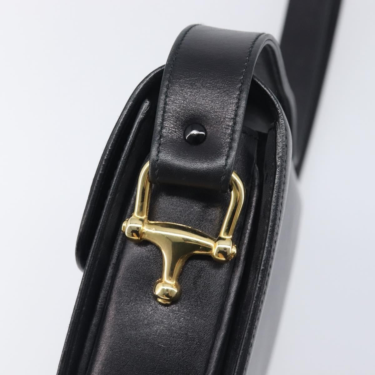 Celine Horse Carriage Leather, Black, Leather, Shoulder Bag