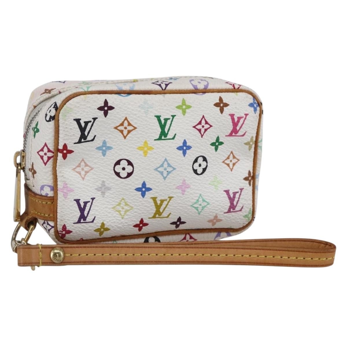 Louis Vuitton Wapity Trousse Monogram Multicolor, White, Canvas, Clutch