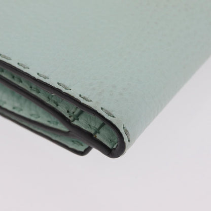 Fendi Selleria Peekaboo Leather, Green, Leather, Wallet