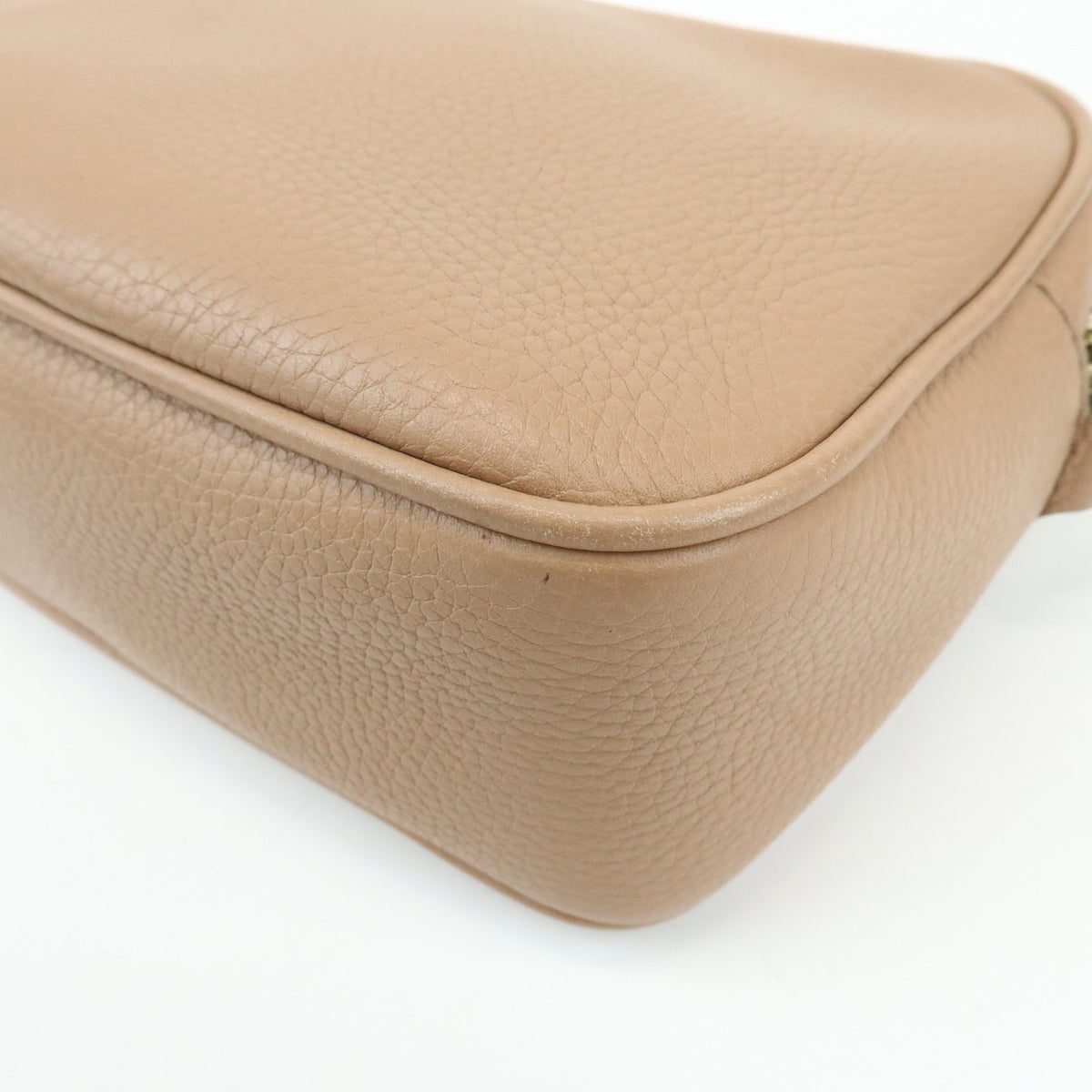 Gucci Soho Disco Leather, Beige, Leather, Crossbody Bag