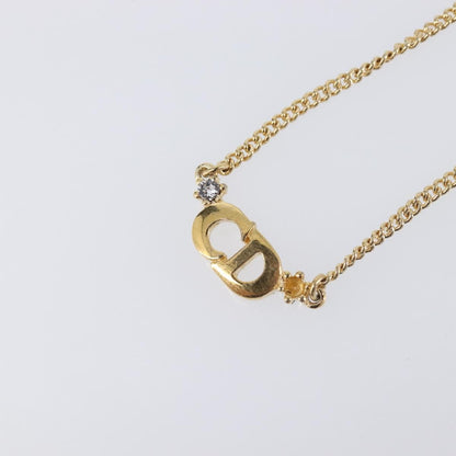 Christian Dior Clair D Lune Pendant Metal with Crystals, Gold, Metal, Necklace