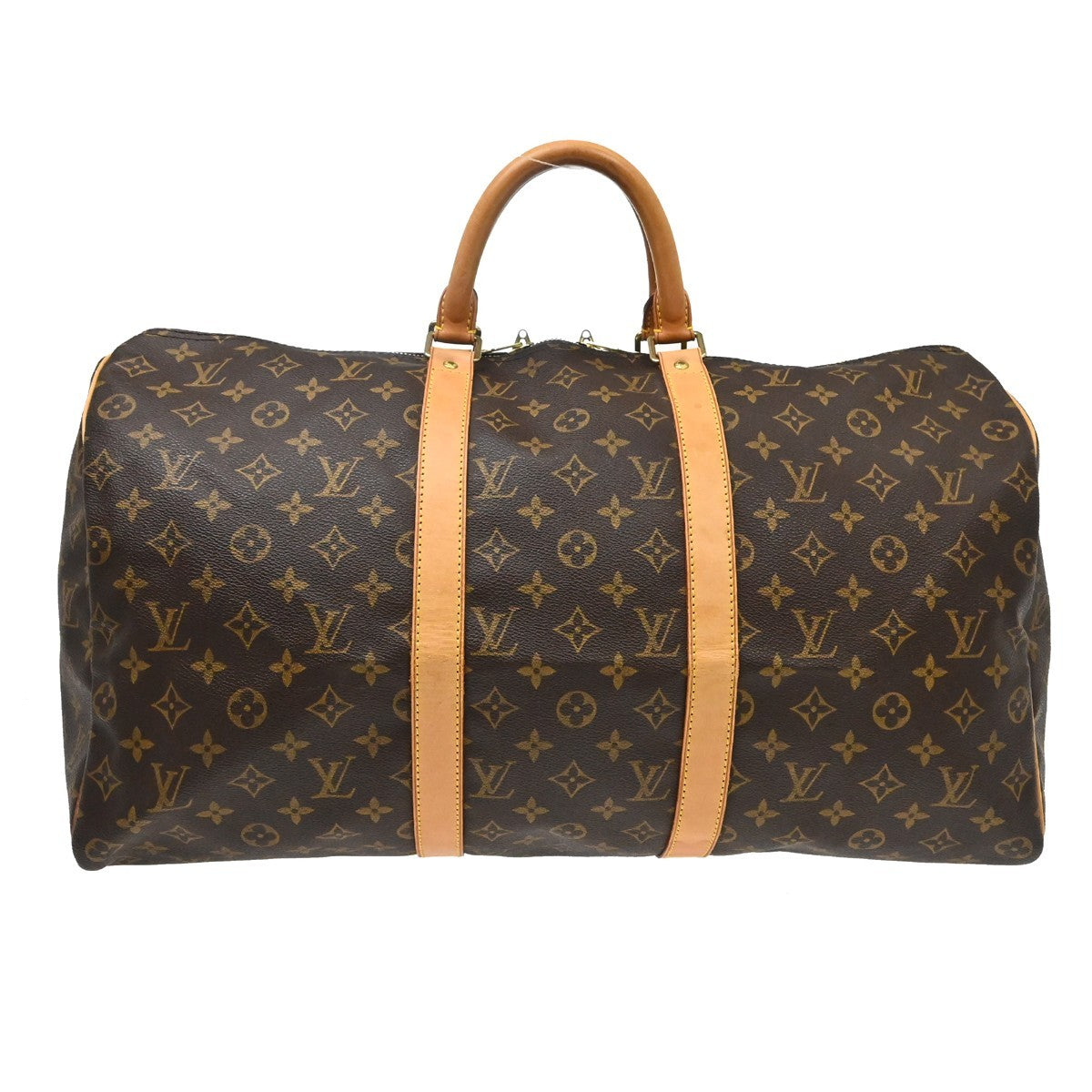 Louis Vuitton Keepall Monogram Canvas, Brown, Canvas, Travel Bag