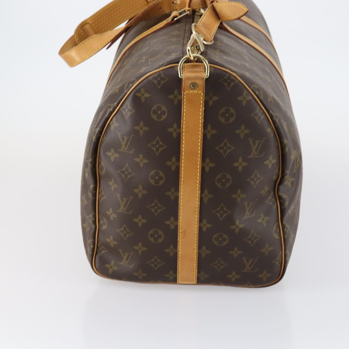Louis Vuitton Keepall Bag Monogram Canvas, BROWN, CANVAS, Travel bag