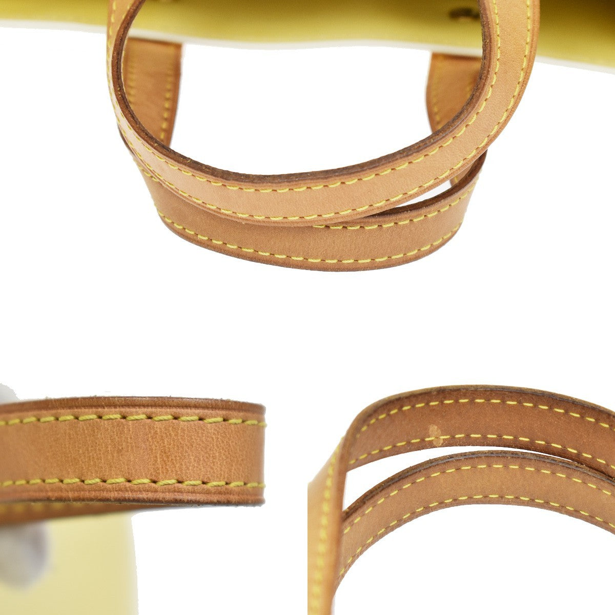 Louis Vuitton Reade Monogram Vernis, Yellow, Patent Leather, Handbag