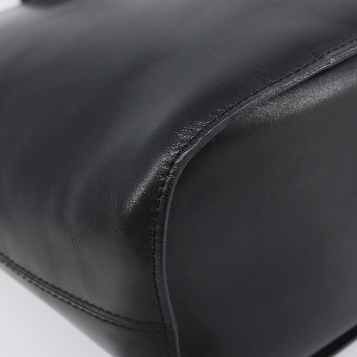 Celine Shoulder bag circle logo Leather, Black, Leather, Shoulder Bag