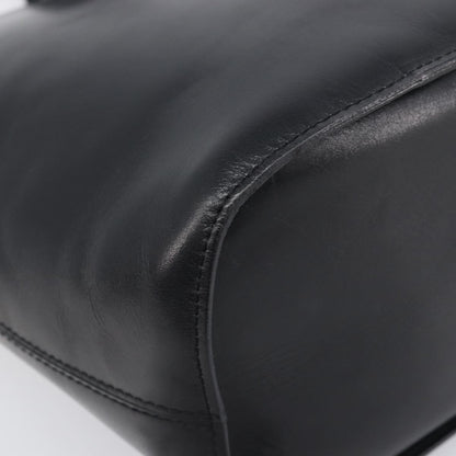 Celine Shoulder bag circle logo Leather, Black, Leather, Shoulder Bag