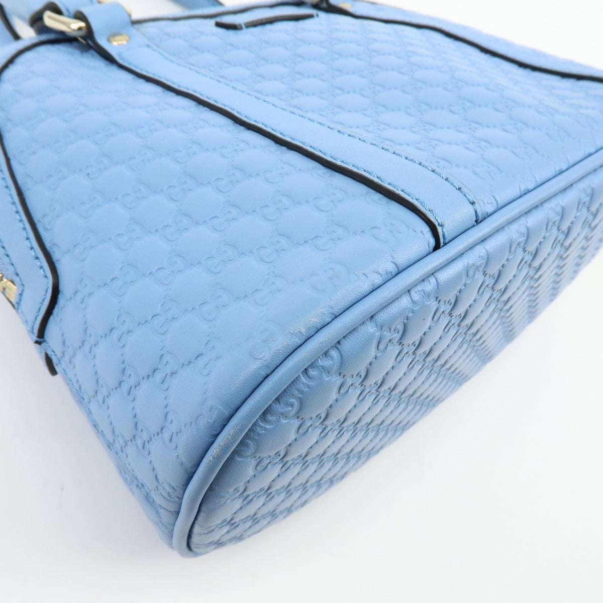 Gucci Convertible Dome Satchel Microguccissima Leather, Blue, Leather, Handbag