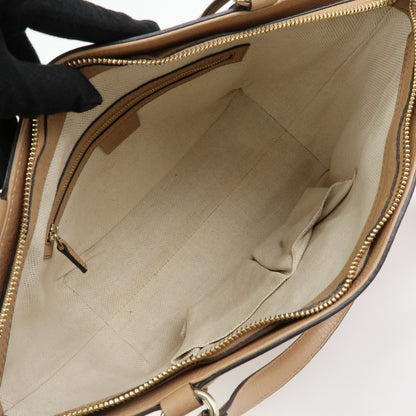 Gucci Soho Working Leather, Beige, Leather, Tote Bag