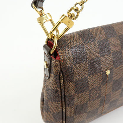 Louis Vuitton Favorite Damier, Brown, Canvas, Handbag