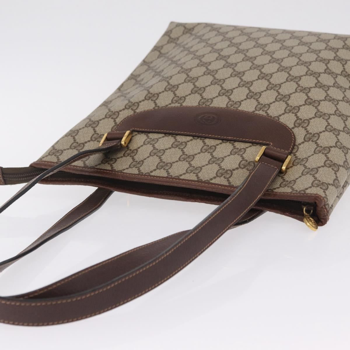 Gucci Vertical Tote GG Canvas, Beige, Canvas, Tote Bag