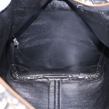 Christian Dior Convertible Boston Oblique Canvas, Black, Canvas, Travel Bag
