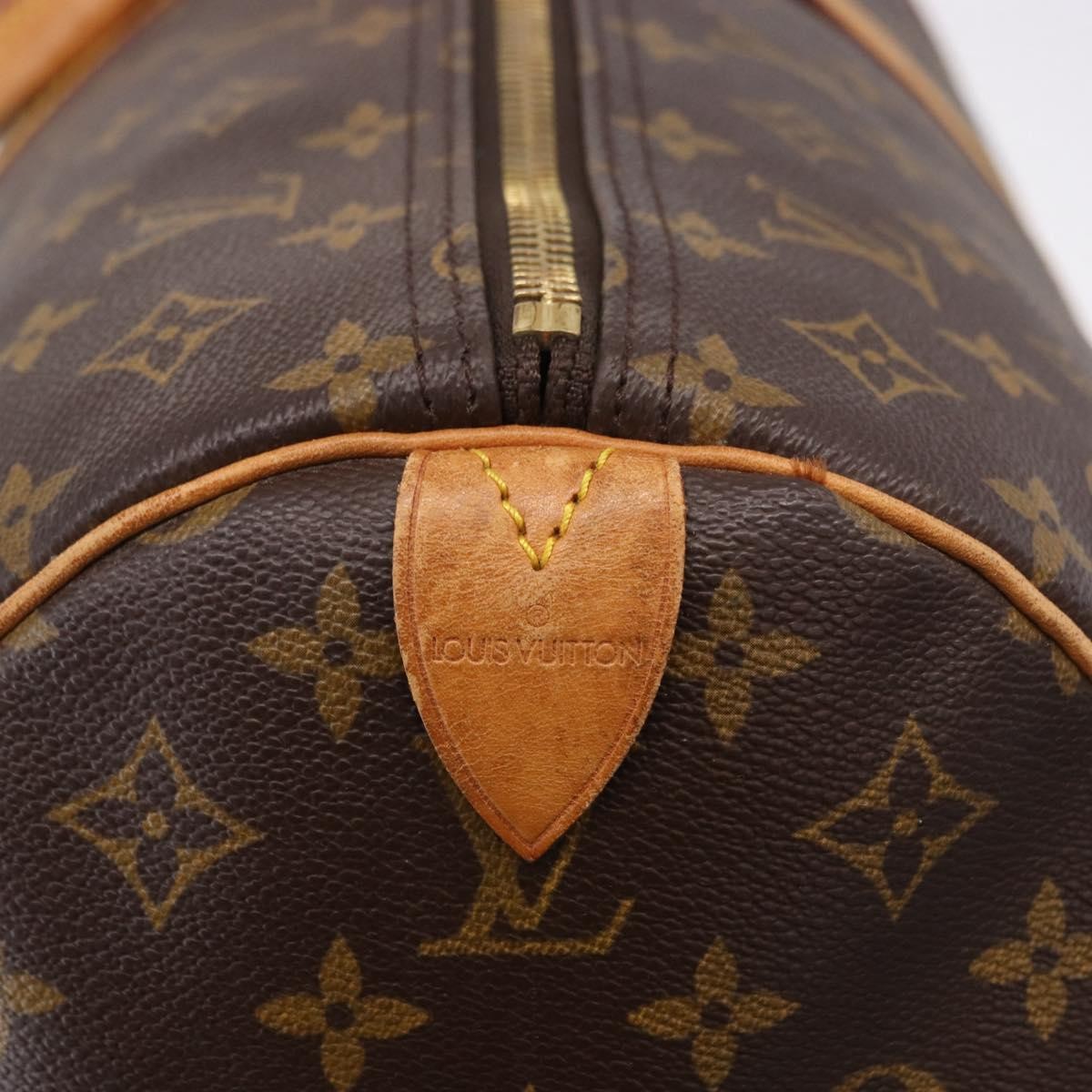 Louis Vuitton Keepall Monogram, Brown, Canvas, Travel Bag