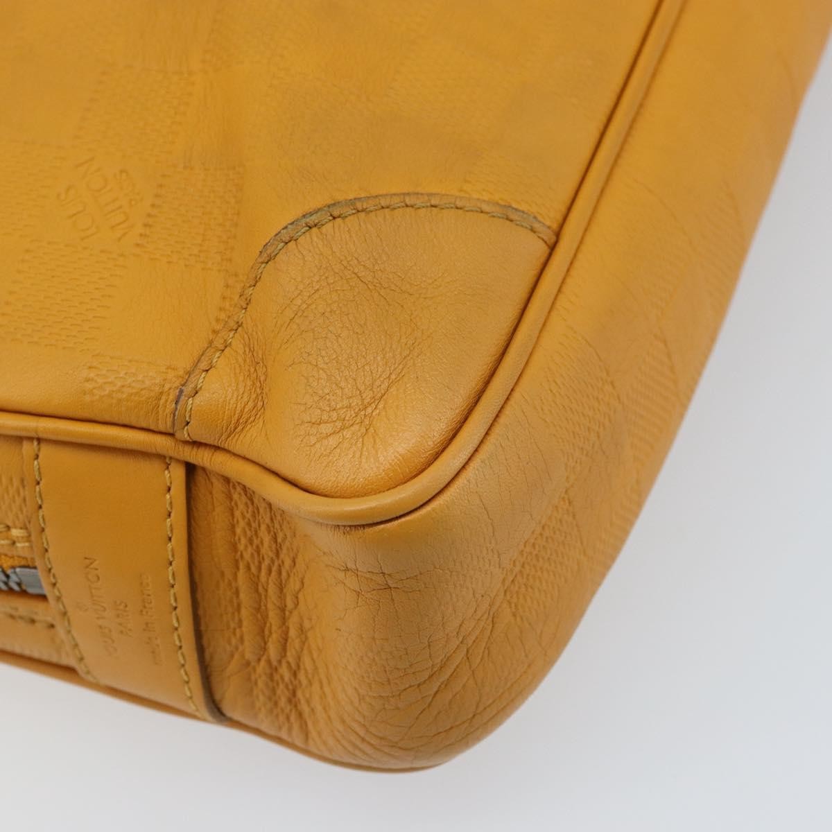 Louis Vuitton Porte-Documents Voyage Damier Infini Leather, Yellow, Leather, Briefcase