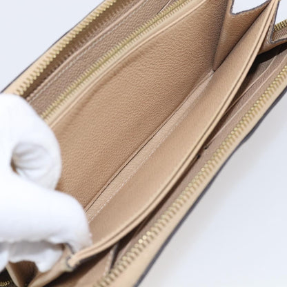 Louis Vuitton Zippy Monogram Empreinte Leather, Beige, Leather, Wallet