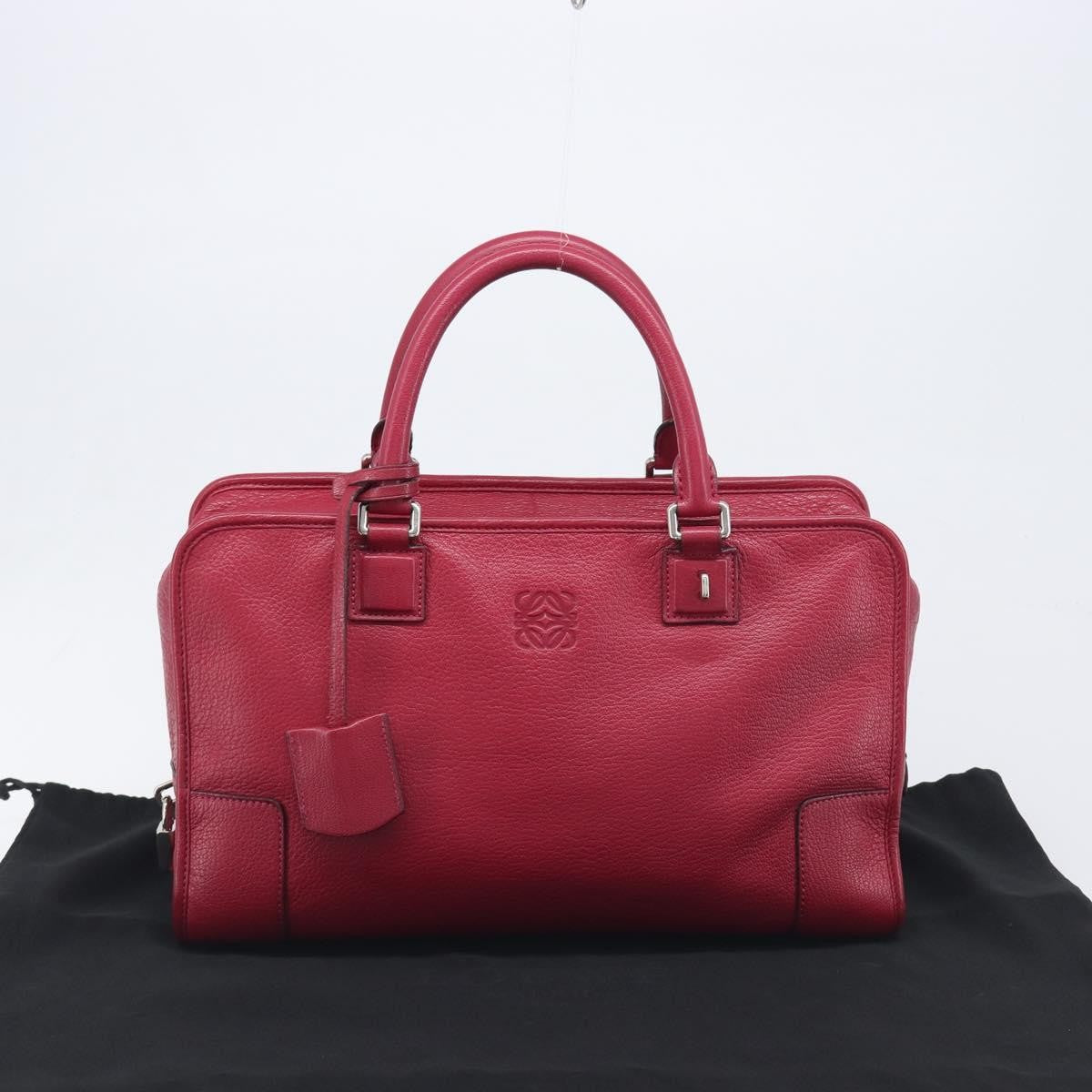 Loewe Amazona Leather, Red, Leather, Handbag