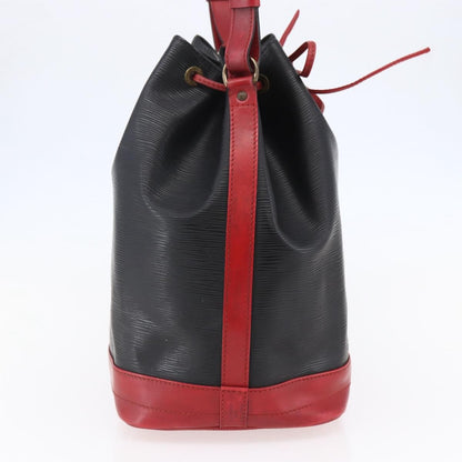 Louis Vuitton Bicolor Noe Epi Leather, Black, Leather, Handbag