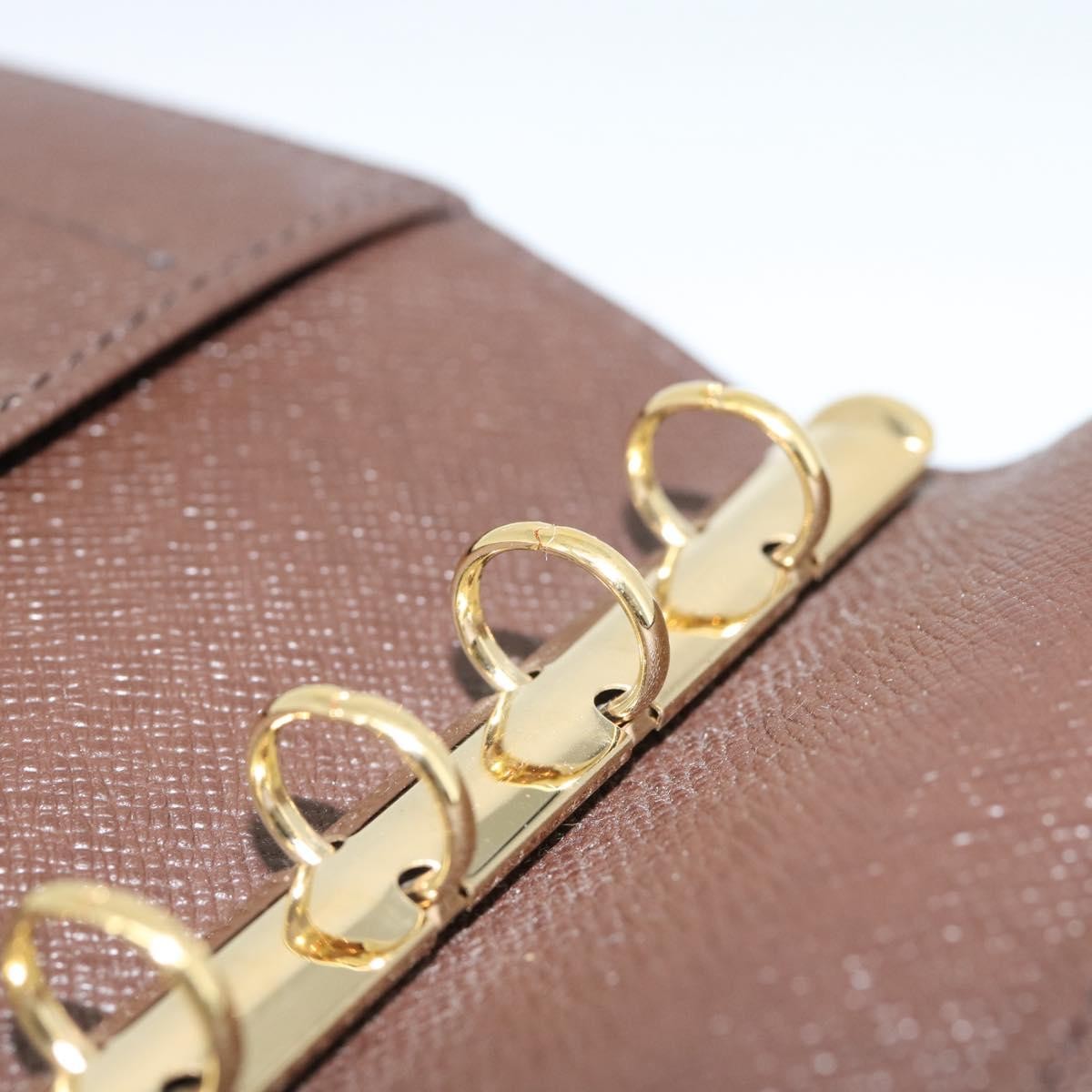 Louis Vuitton Ring Agenda Cover Damier, Brown, Canvas, Briefcase
