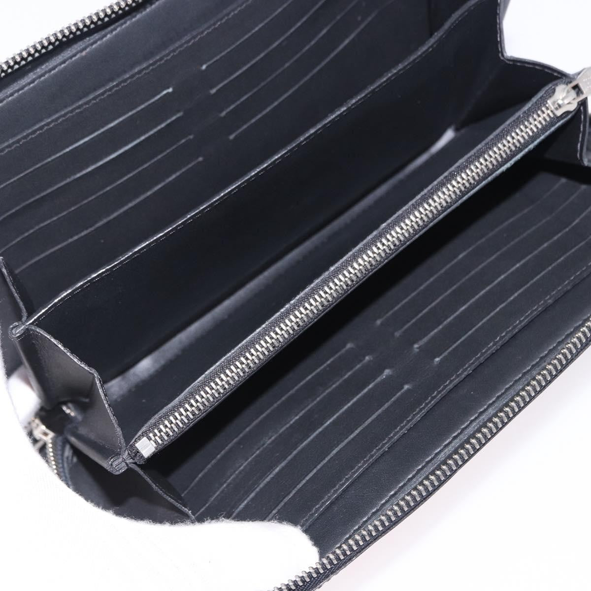 Louis Vuitton Zippy XL Damier Leather, Black, Canvas, Wallet