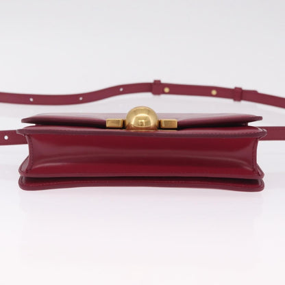Bottega Veneta BV Classic Spazzolato Leather, Red, Leather, Handbag