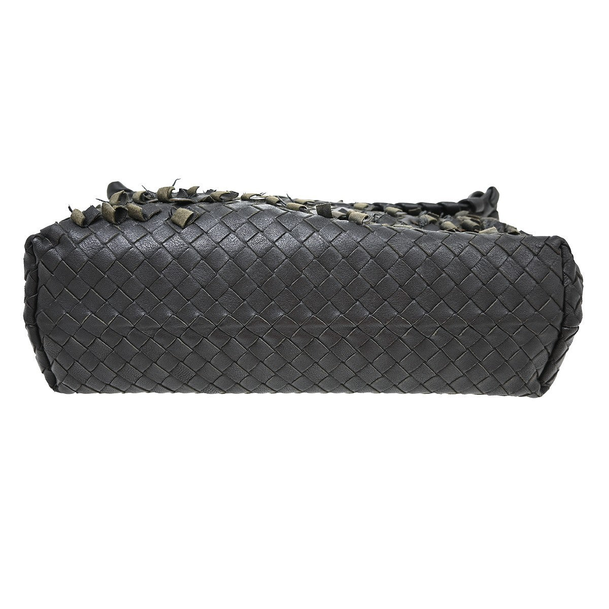 Bottega Veneta Olimpia Tobu Intrecciato Nappa, Black, Leather, Shoulder Bag