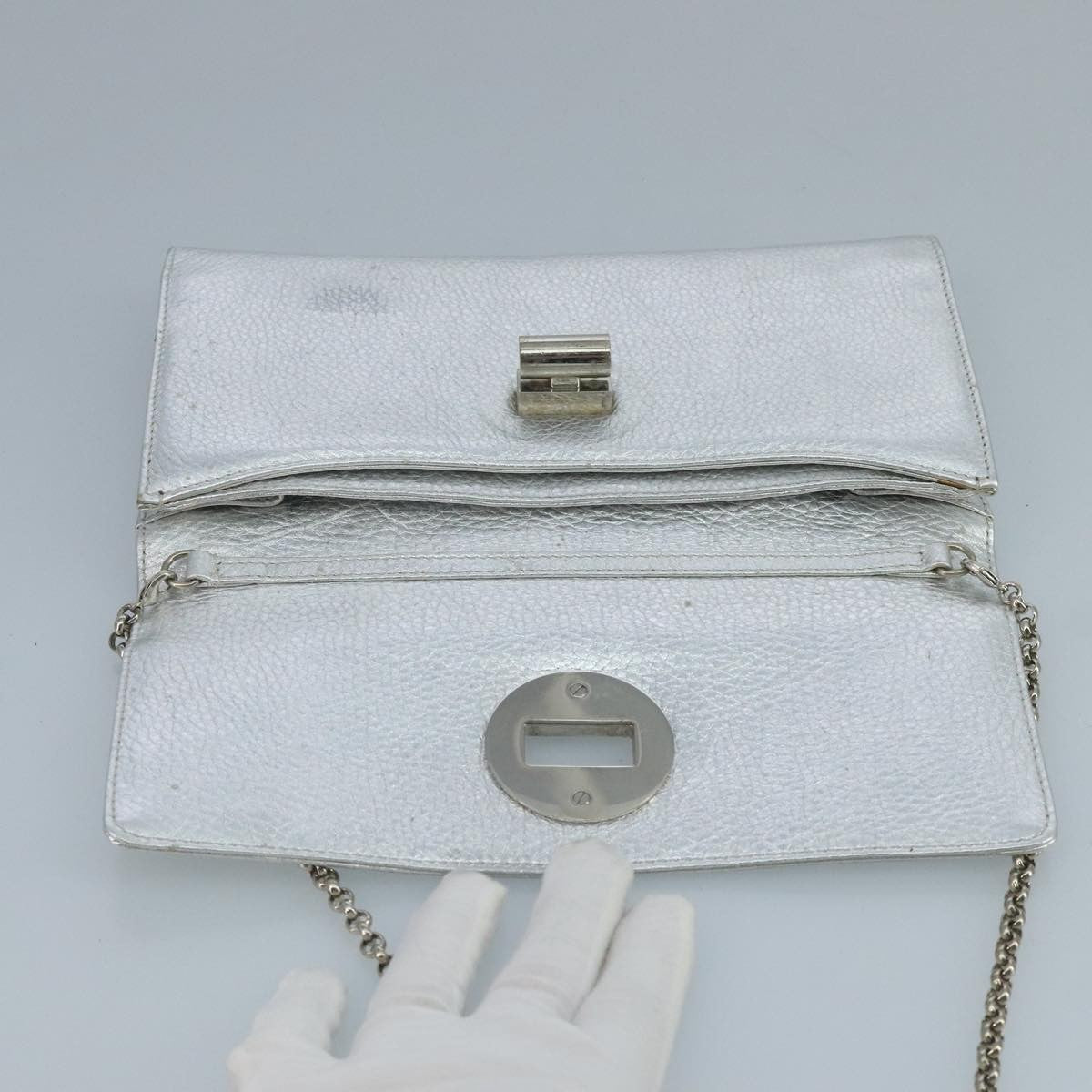 Tiffany & Co. Vintage Leather, Silver, Leather, Shoulder Bag