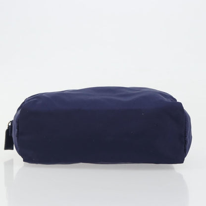 Prada Pouch Nylon, Navy, Nylon, Clutch