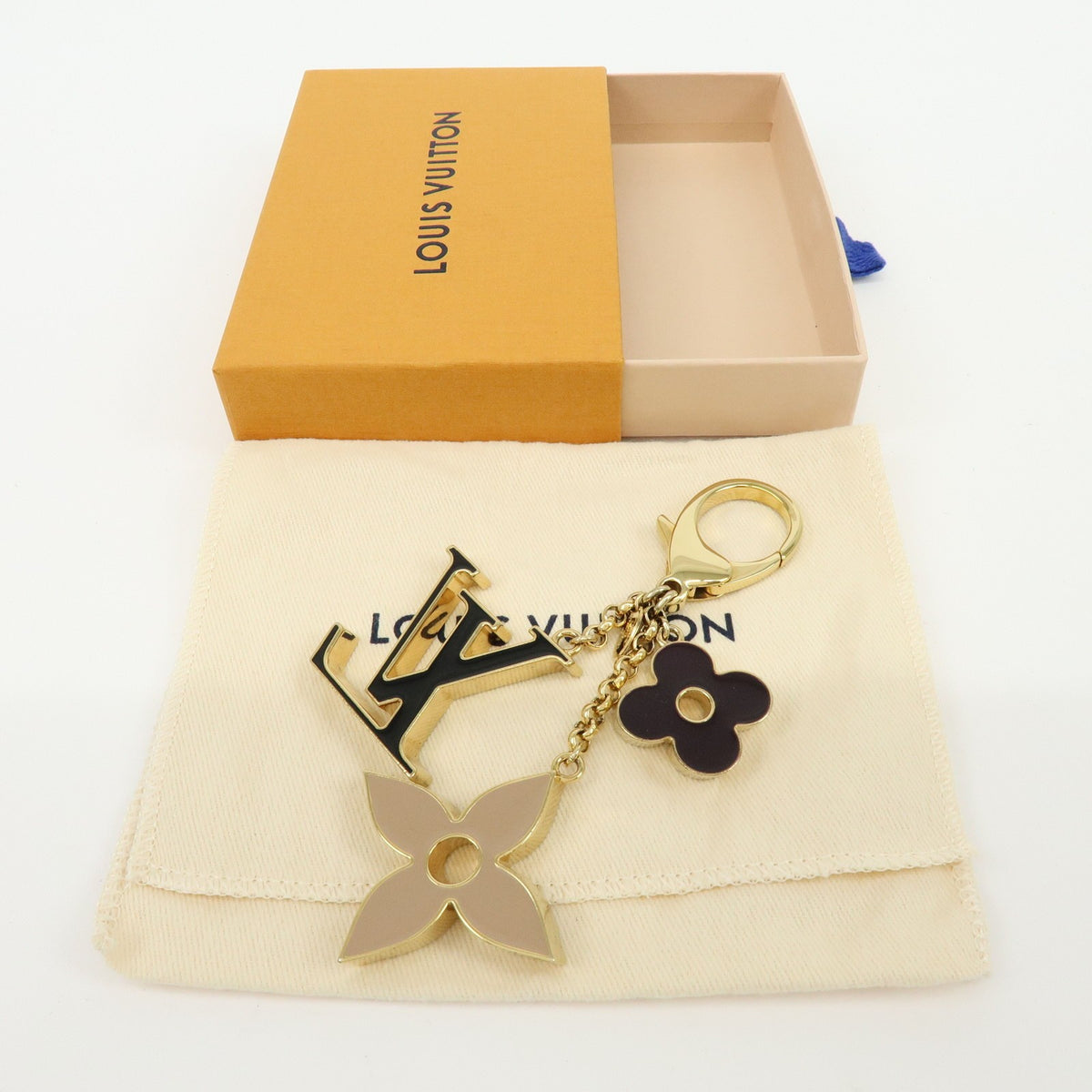 Louis Vuitton Fleur de Monogram Bag Charm Metal, Gold, Metal, Charm