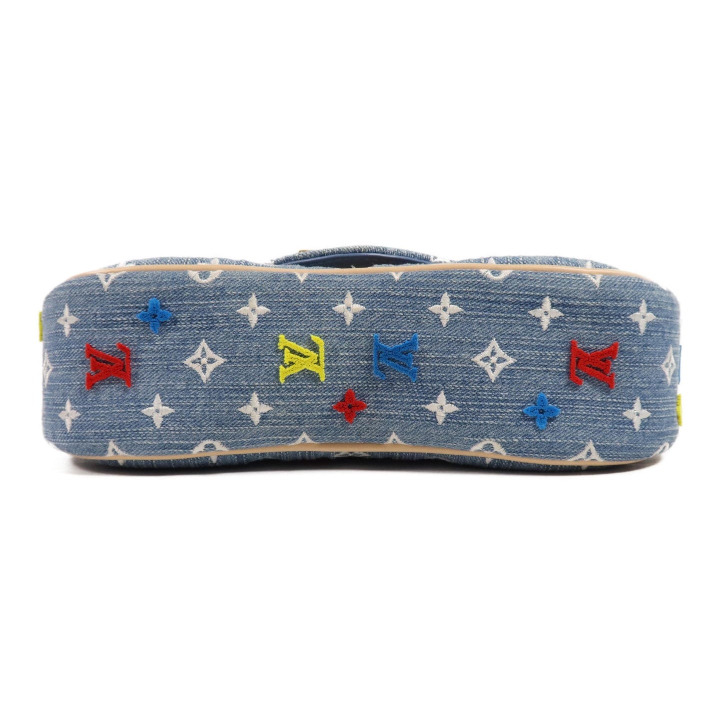 Louis Vuitton New Wave Denim, Blue, Denim, Crossbody Bag