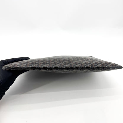 Goyard Senat Zip Printed Coated Canvas, Black, Canvas, Clutch