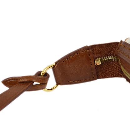 Louis Vuitton Charms Pochette PVC Over Printed Silk, Brown, Leather, Clutch