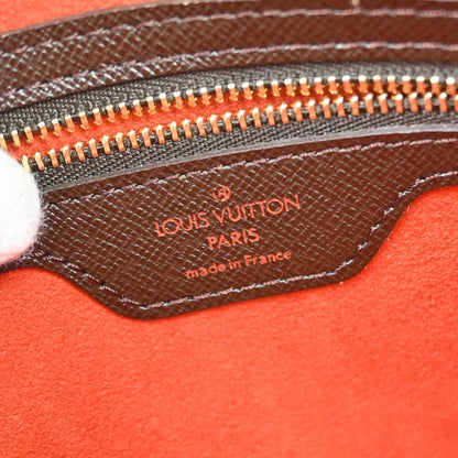 Louis Vuitton Brera Damier Ebene, Brown, Canvas, Handbag
