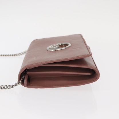 Fendi F is Fendi Wallet on Chain Leather, Pink, Leather, Shoulder Bag