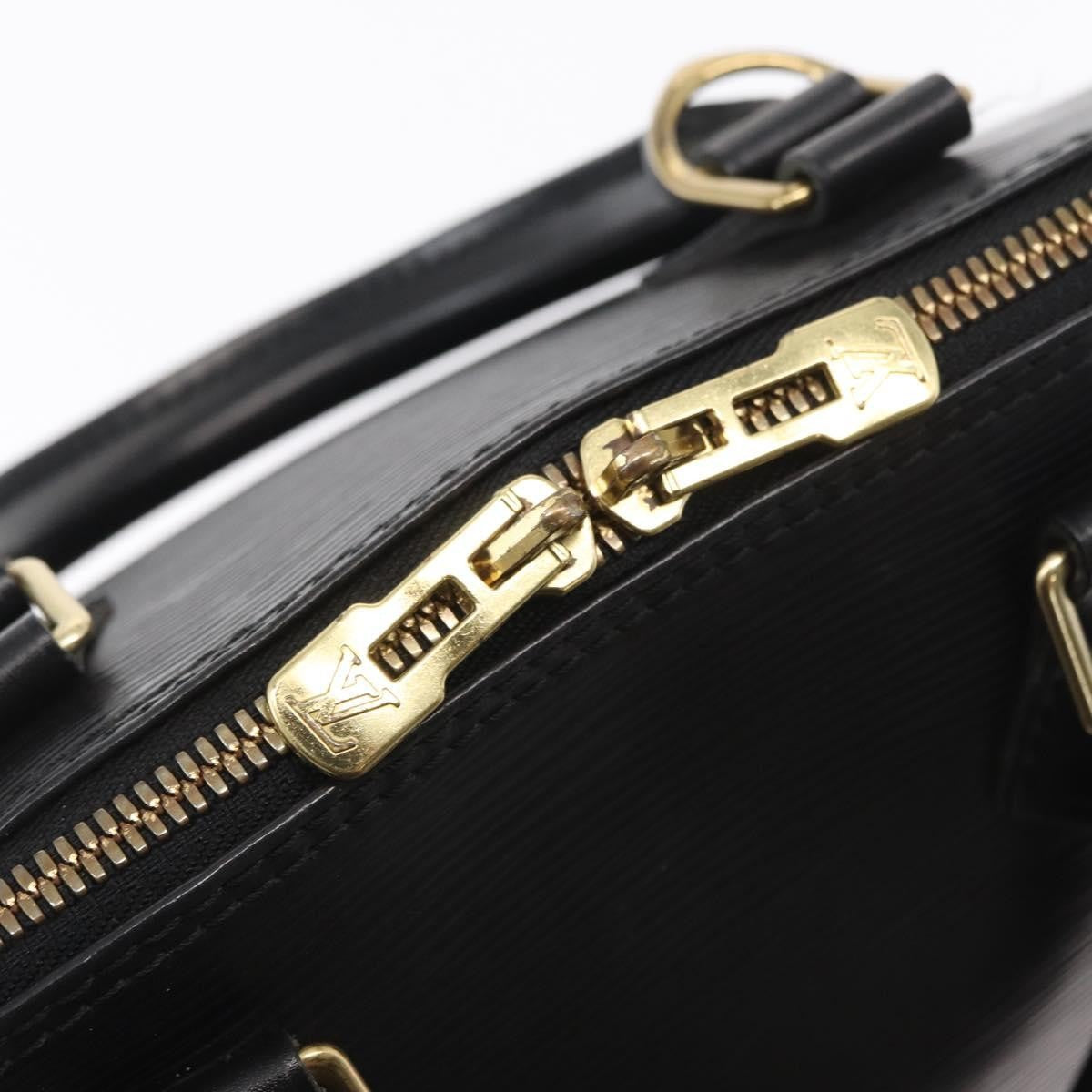 Louis Vuitton Alma Epi Leather, Black, Leather, Handbag