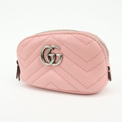 Gucci GG Marmont Key Matelasse Leather, Pink, Leather, Clutch