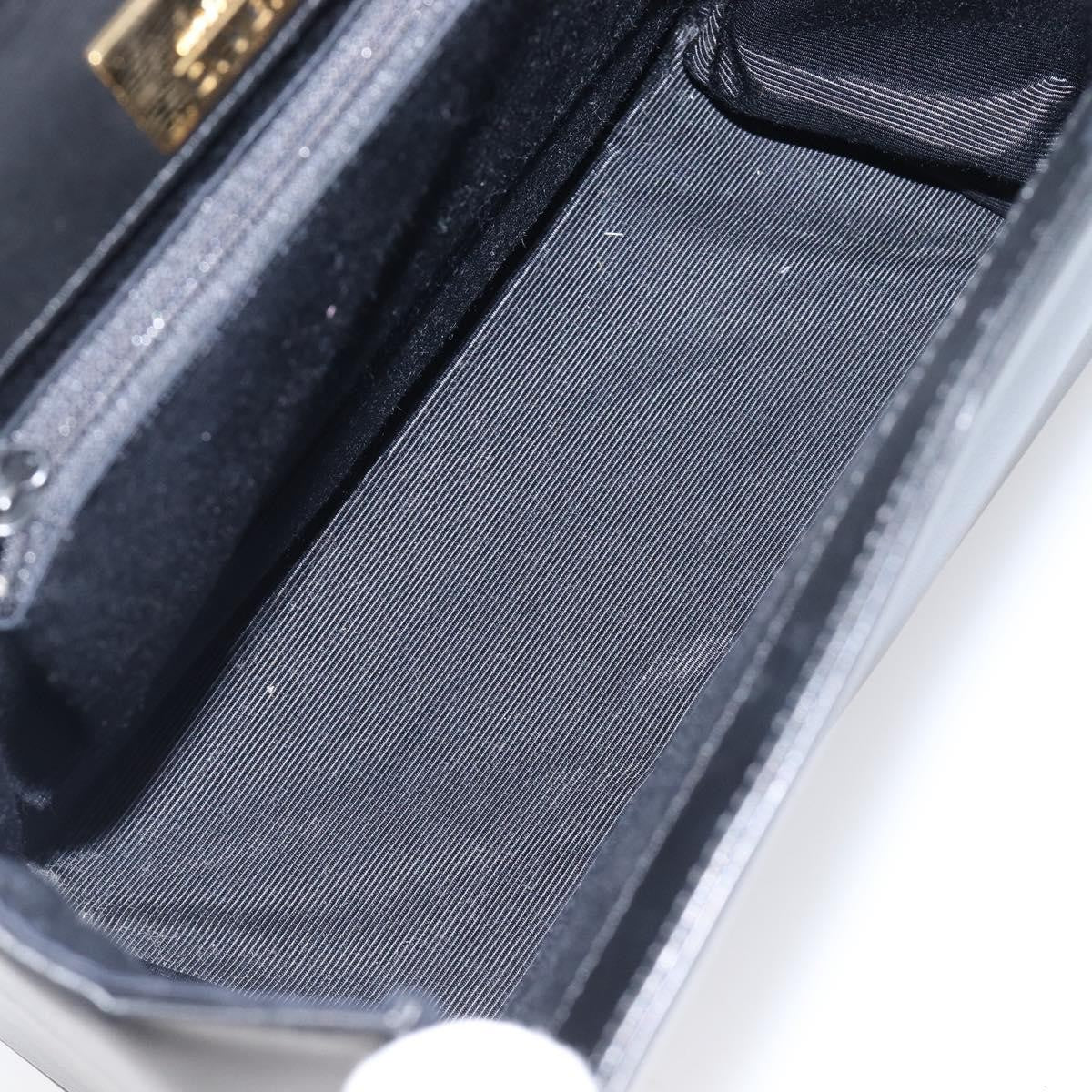 Valentino Garavani Top Handle Flap Leather, Black, Leather, Handbag