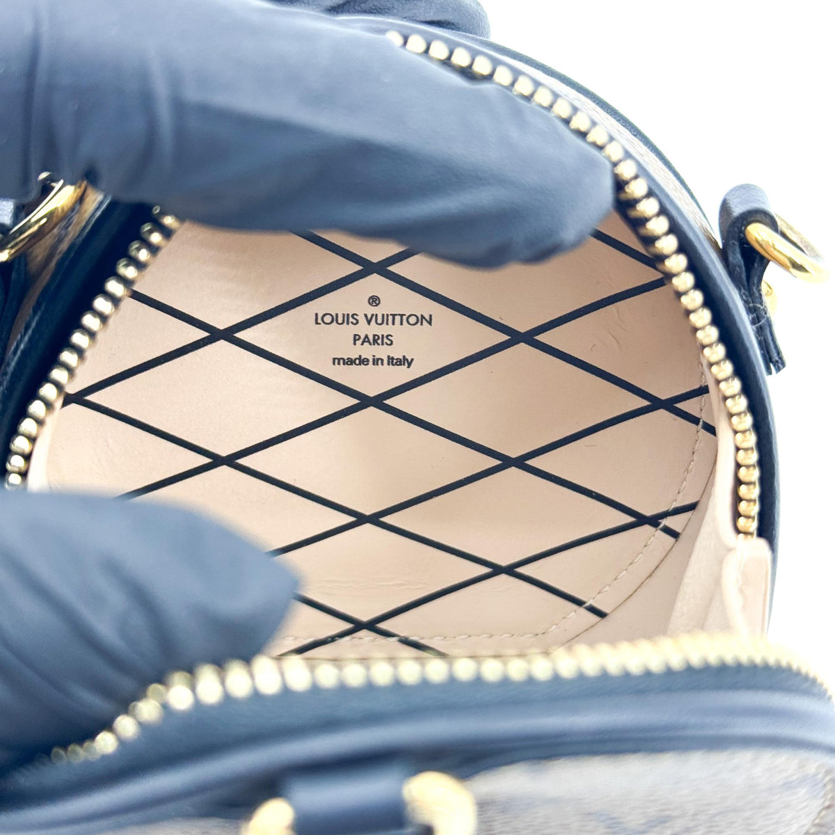 Louis Vuitton Mini Boite Chapeau Reverse Monogram Canvas, Brown, Canvas, Handbag