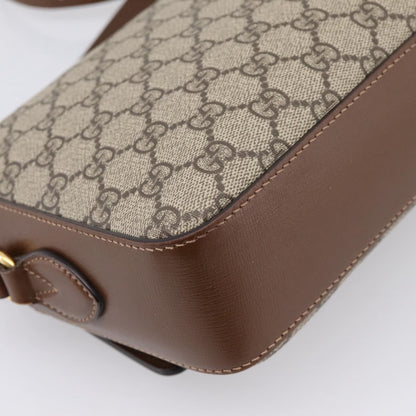 Gucci Horsebit 1955 Flap Pocket Camera GG Coated Canvas and Leather, Beige, Canvas, Shoulder Bag