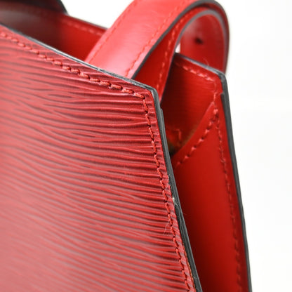 Louis Vuitton Cluny Epi Leather, Red, Leather, Shoulder Bag