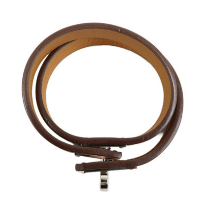 Hermes Kelly Double Tour Leather, Greige, Leather, Bracelet