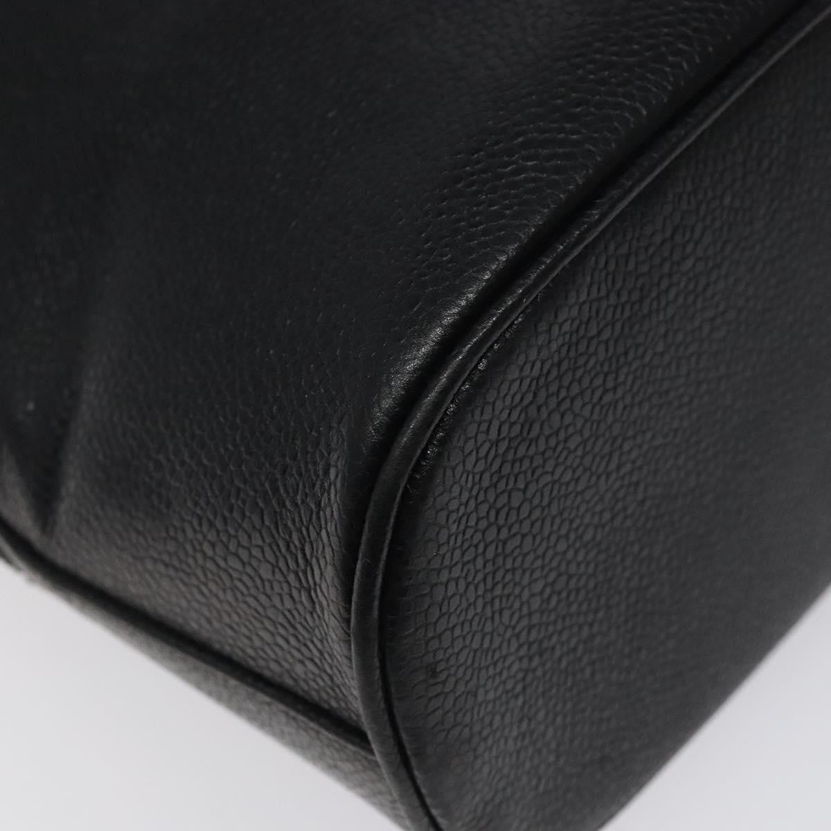 Chanel Vintage CC Dome Caviar, Black, Calfskin, Handbag