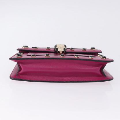 Bvlgari Serpenti Forever Embellished Leather, Pink, Leather, Shoulder Bag