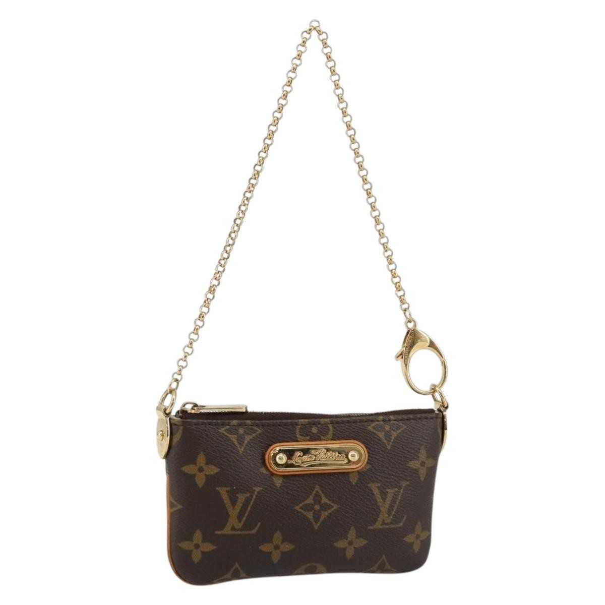 Louis Vuitton Milla Pochette Monogram Canvas, Brown, Canvas, Clutch