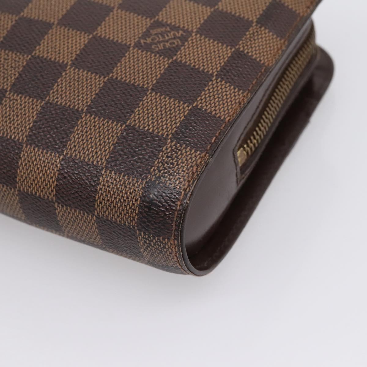 Louis Vuitton Pochette Saint Louis Damier, Brown, Canvas, Clutch