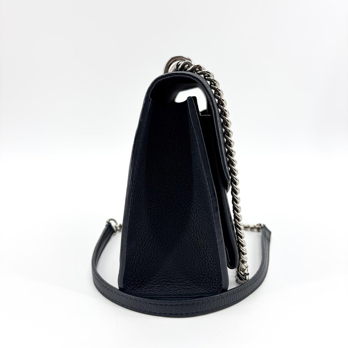 Louis Vuitton Mylockme Leather, Black, Leather, Handbag