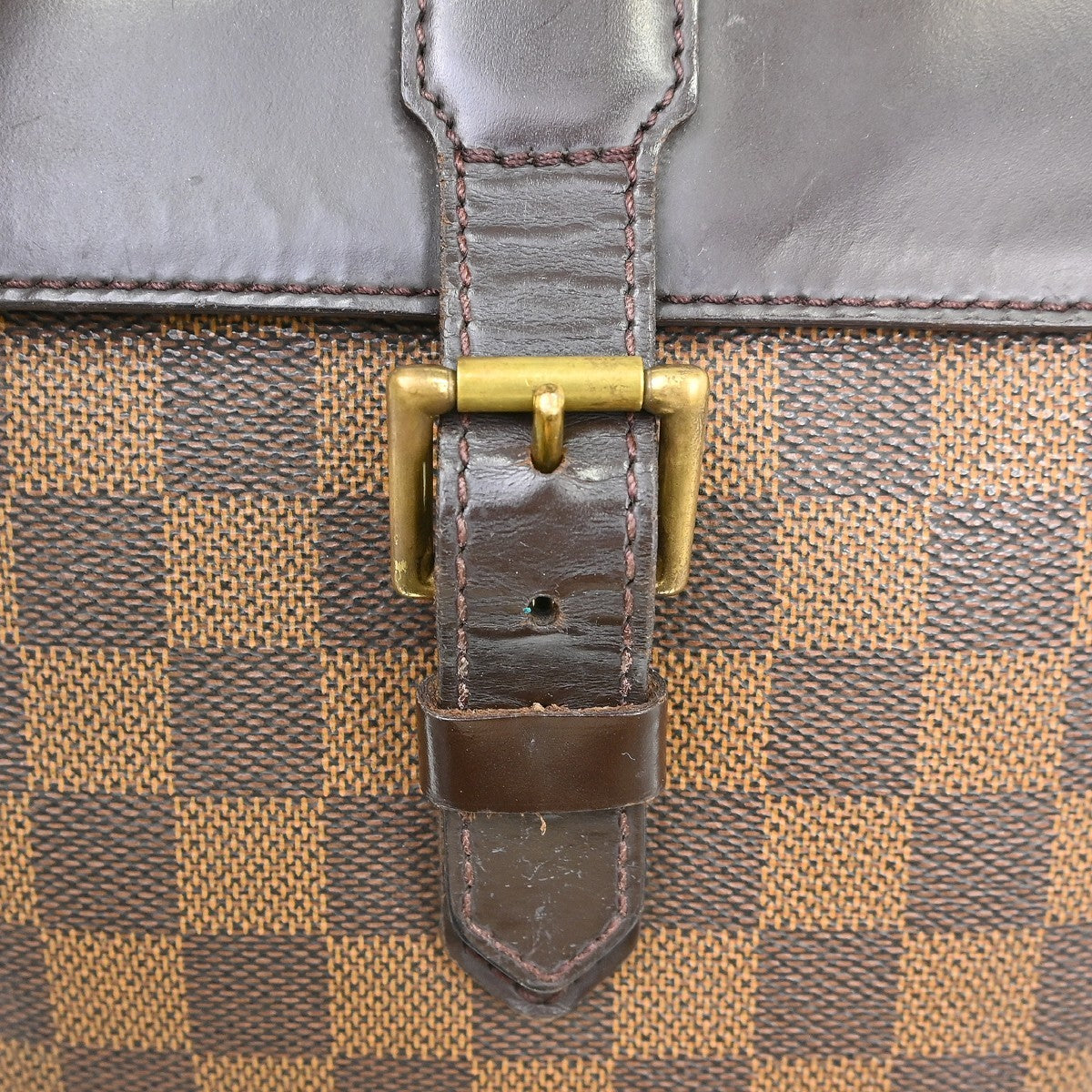 Louis Vuitton Soho Damier Ebene, Brown, Canvas, Backpack