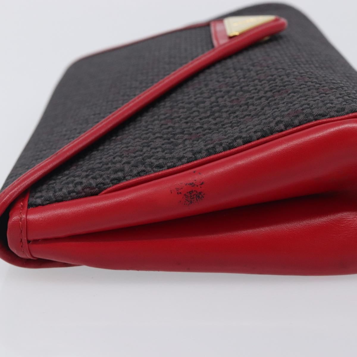 Saint Laurent Vintage Clutch Canvas, Gray, Canvas, Clutch